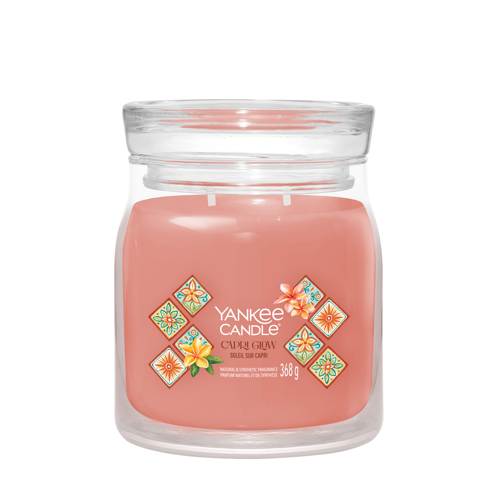 Capri Glow Signature Medium Jar 368g 2-Docht