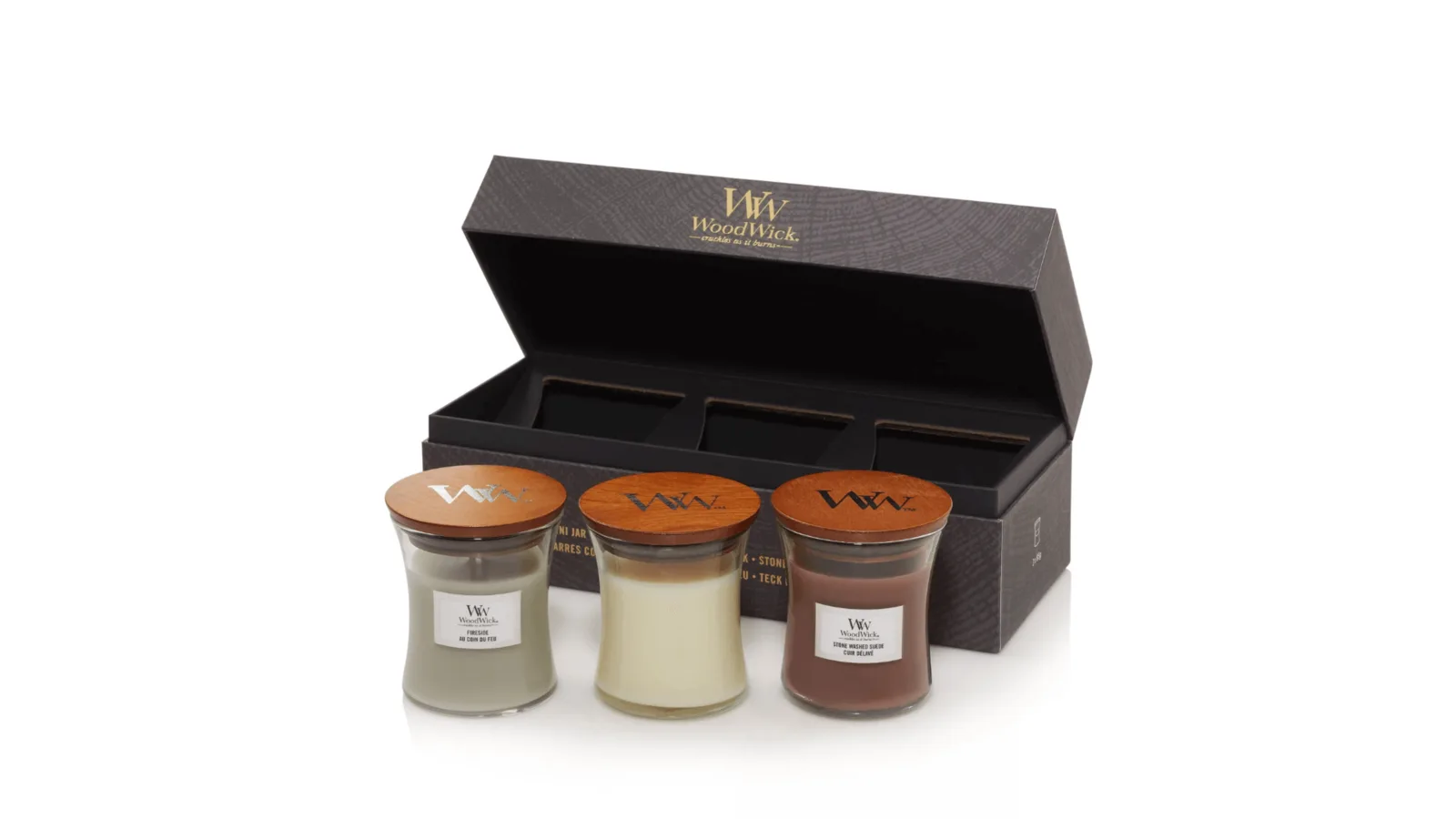 Download-2 Mini Jar Geschenkset - Holzig