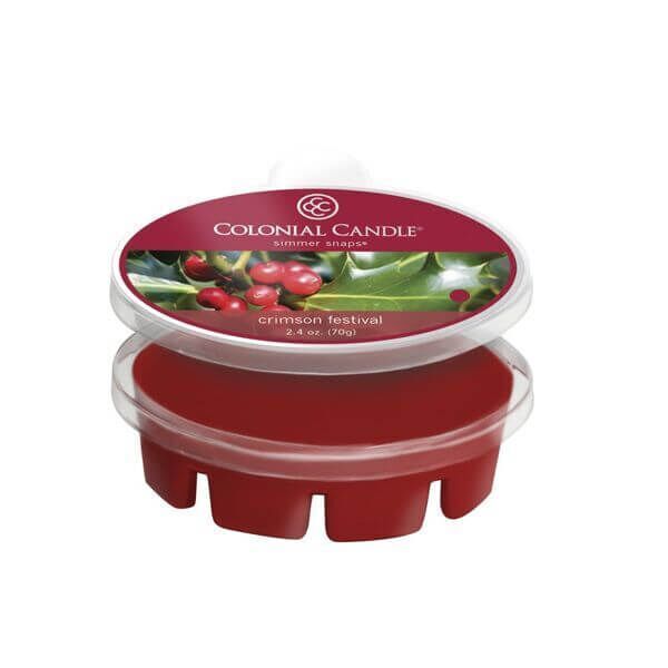 ccsnaps-2105_2_5594fff494c79 Colonial Candle Crimson Festival Simmer Snaps 70g