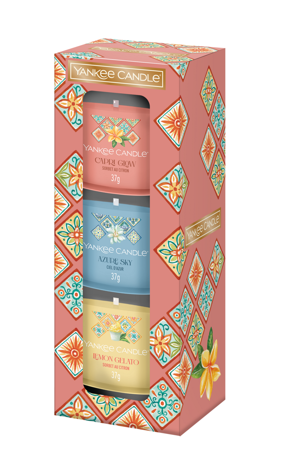 3 Glasvotivkerzen à 37g Geschenkset Hello Italy 3 Glasvotivkerzen à 37g Geschenkset Hello Italy