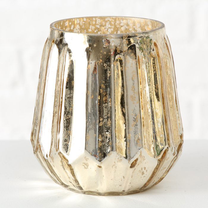 Windlicht Raymund gold 15cm Design 2