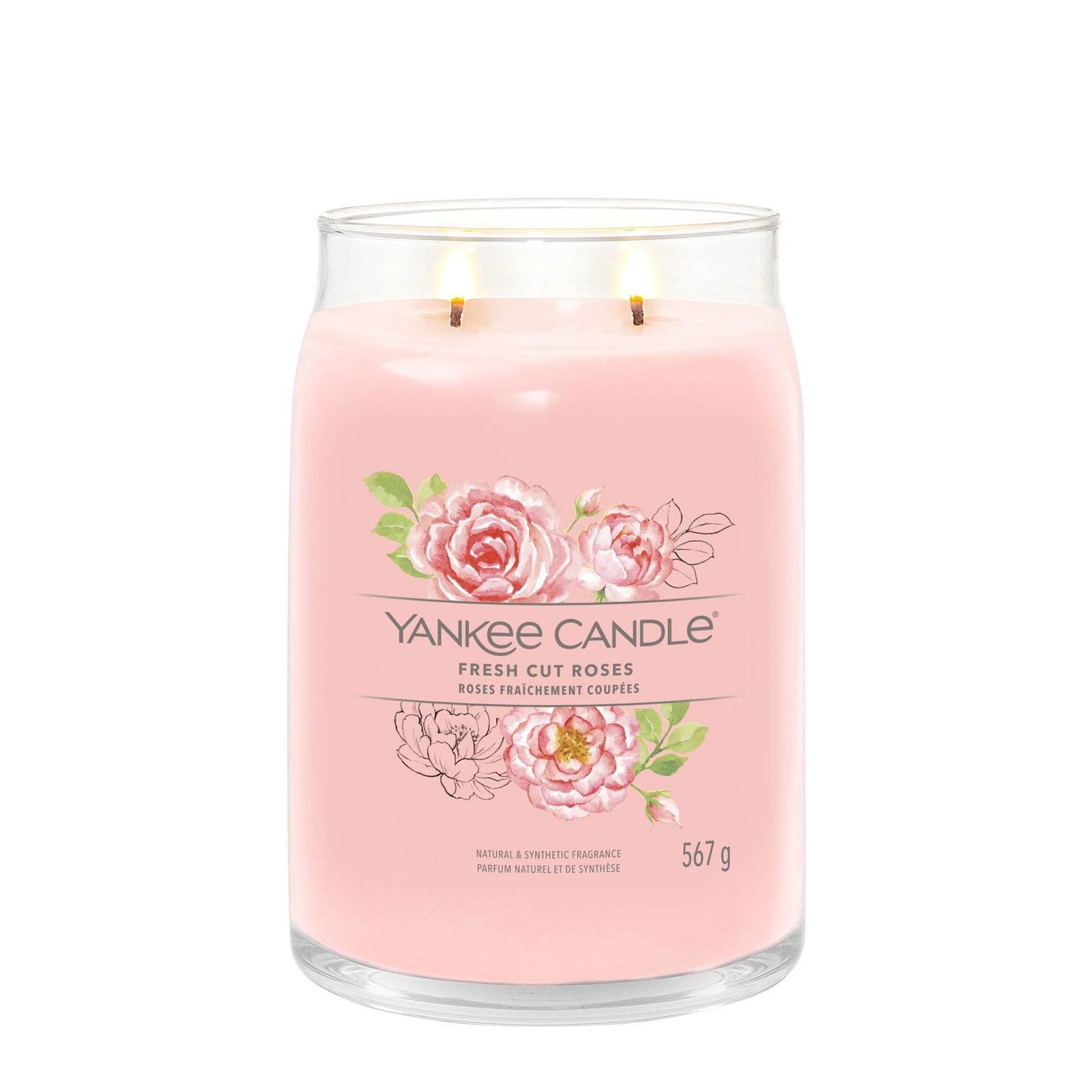 Fresh Cut Roses Signature Large Jar 567g 2-Docht