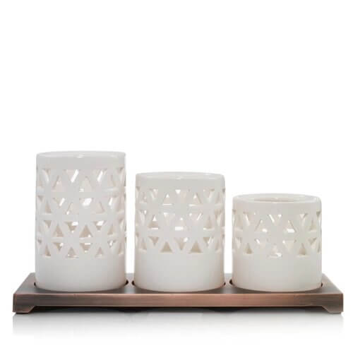 Belmont White Keramik Multi Teelichthalter