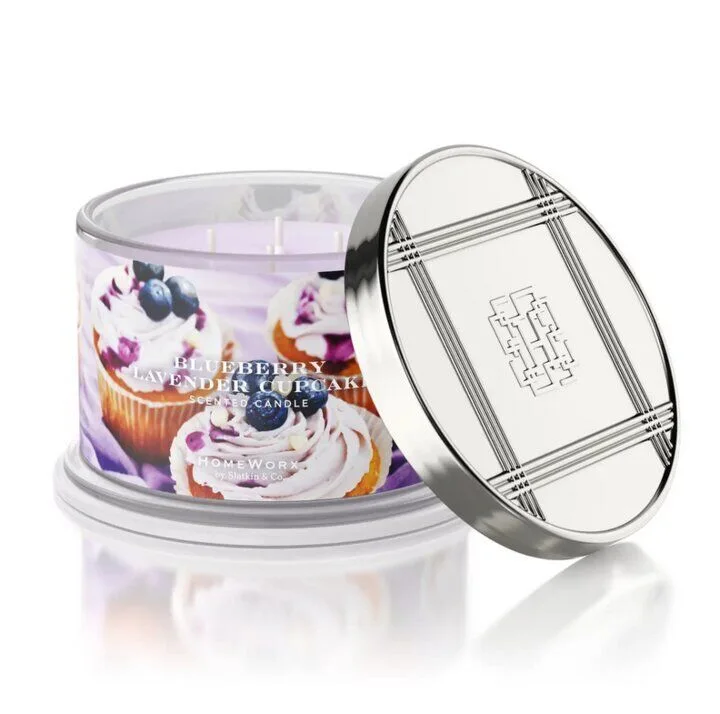 blueberrylavhomeworx Blueberry Lavender Cupcake 510g (4-Docht)