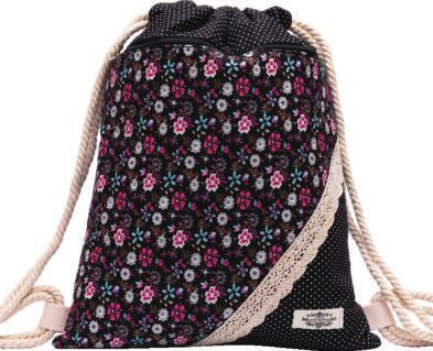 Northlux Patchwork Turnbeutel 177-073 (Black Pink)