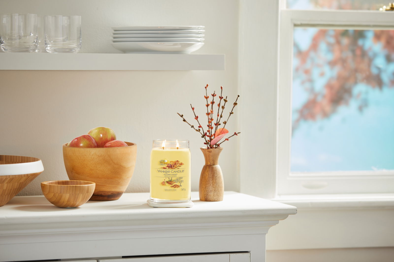 Autumn Sunset Signature Large Jar 567g 2-Docht