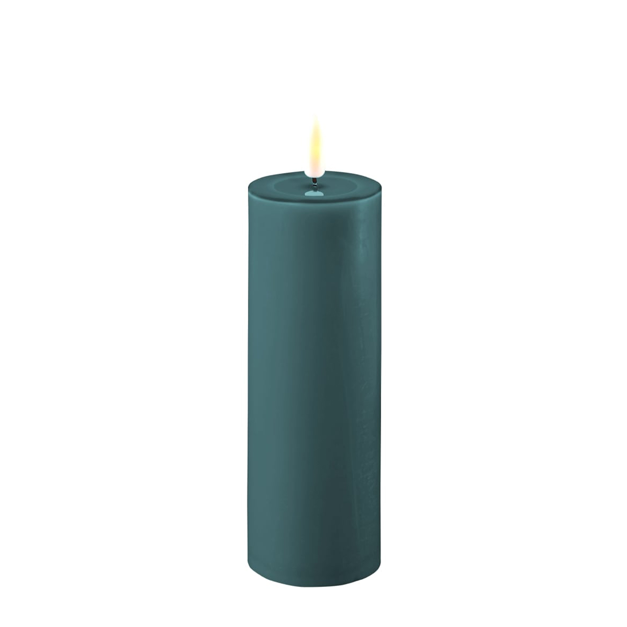 2021-RF-0335 Stumpenkerze LED jade 5 x 15cm