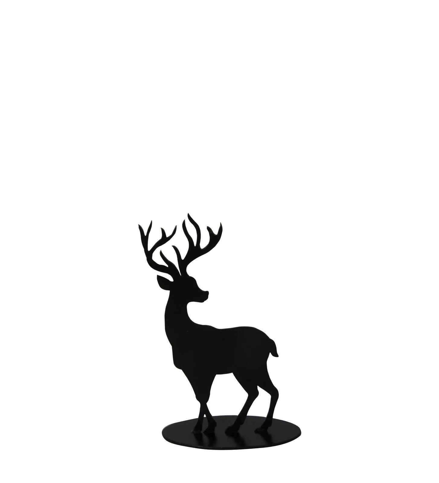 795015513 Dekohirsch Elvor schwarz 15cm