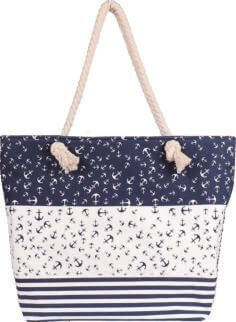 Shopping-Tasche 001 (Navy White)