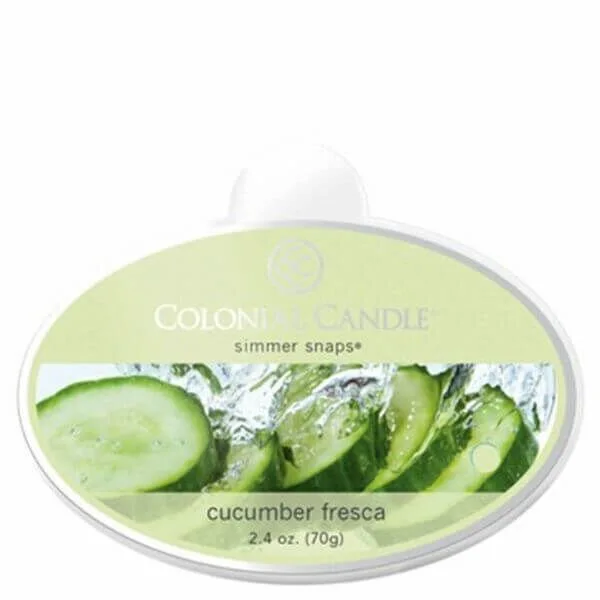ccsnaps-2177_1_5594ffcbc1e15 Colonial Candle Cucumber Fresca Simmer Snaps 70g