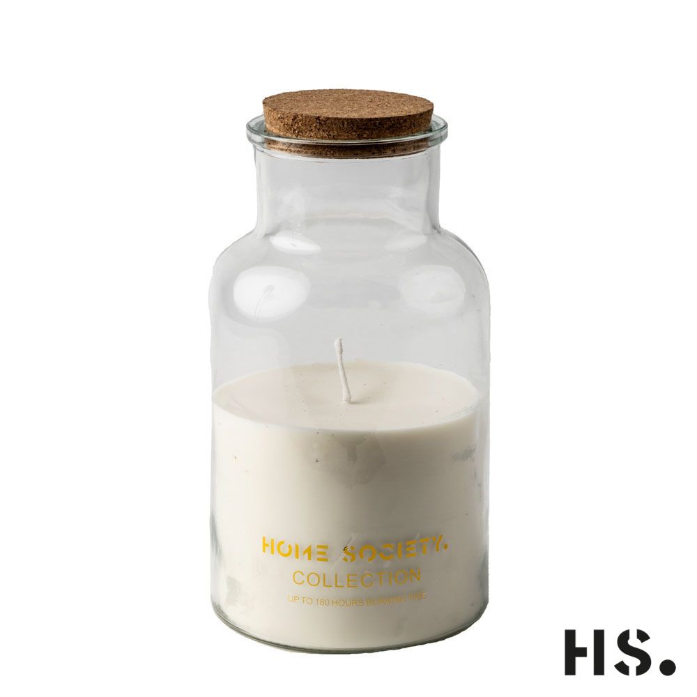 Jar Candle Lisse weiß groß