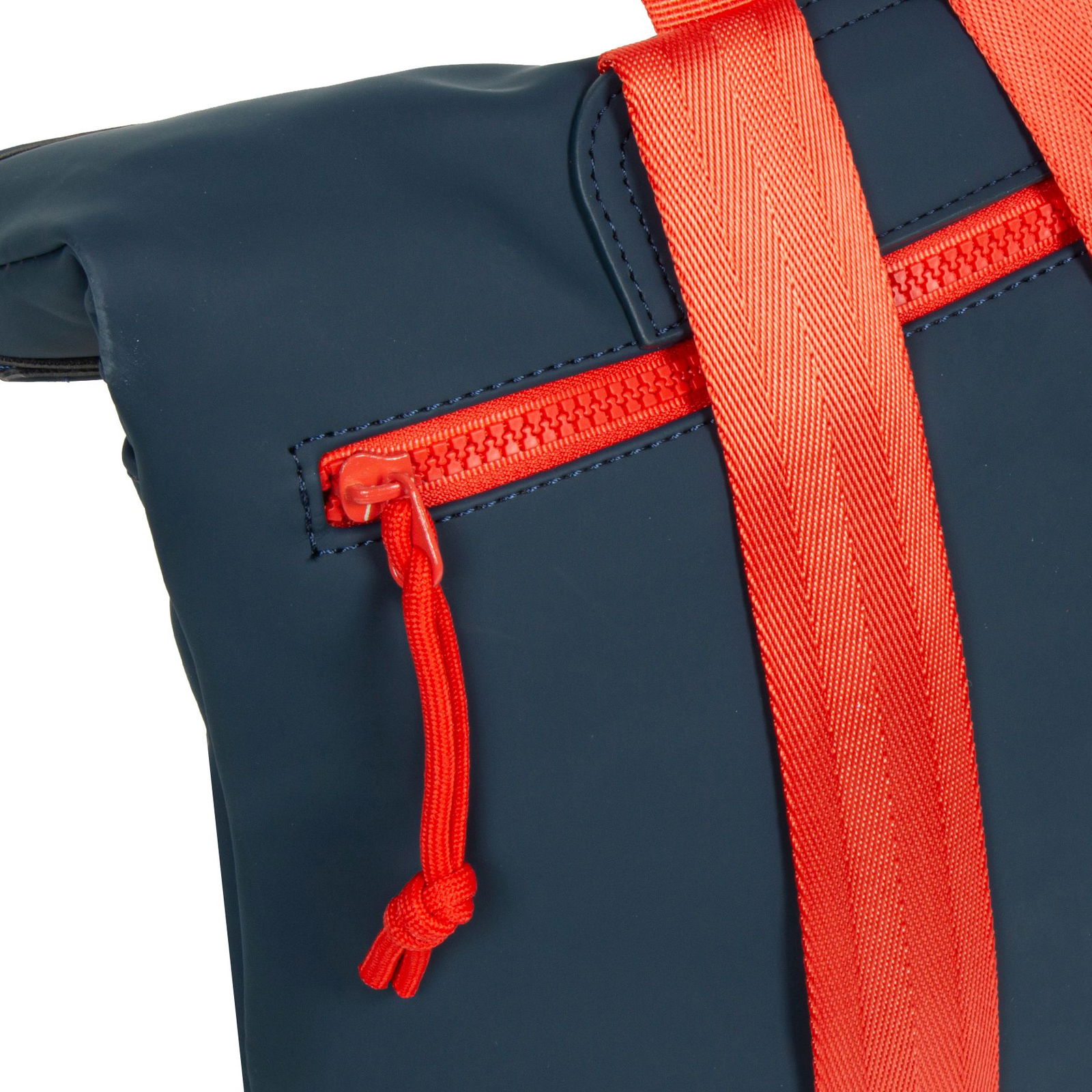 Tim - Los Angeles Rolltop Mini Rucksack navy/rot