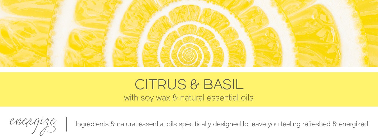 ENERGIZE Citrus & Basil 411g (3-Docht)