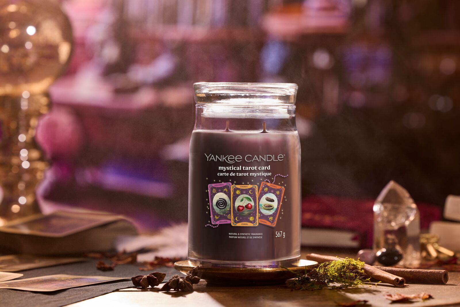 Mystical Tarot Card Signature Large Jar 567g 2-Docht Krug, Tasse