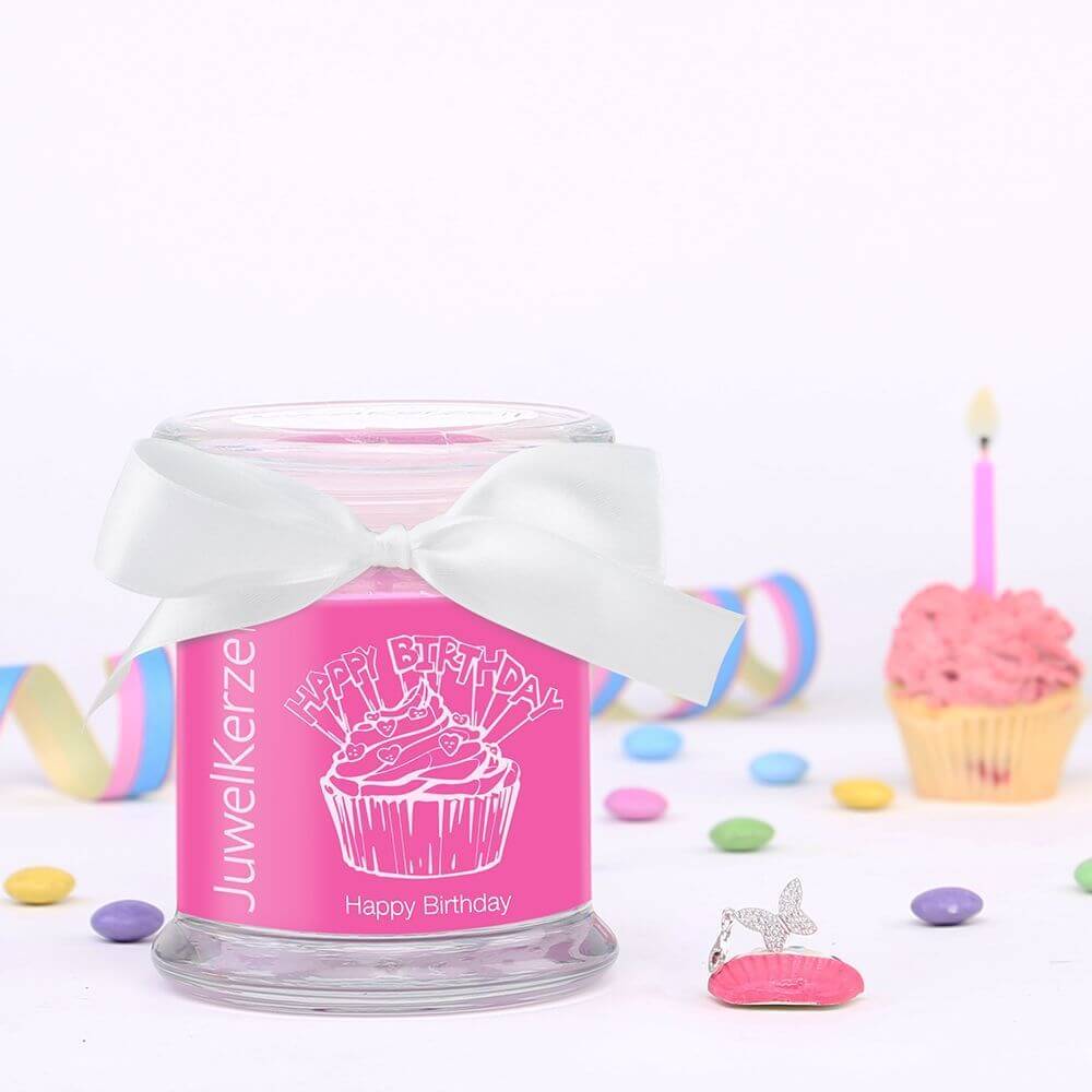 JuwelKerze Happy Birthday (Charm Anhänger) 230g