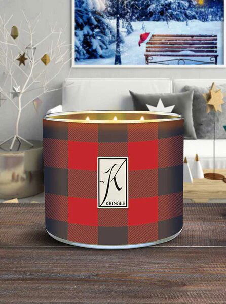 Christmas Cabin 411g Tumbler 3-Docht