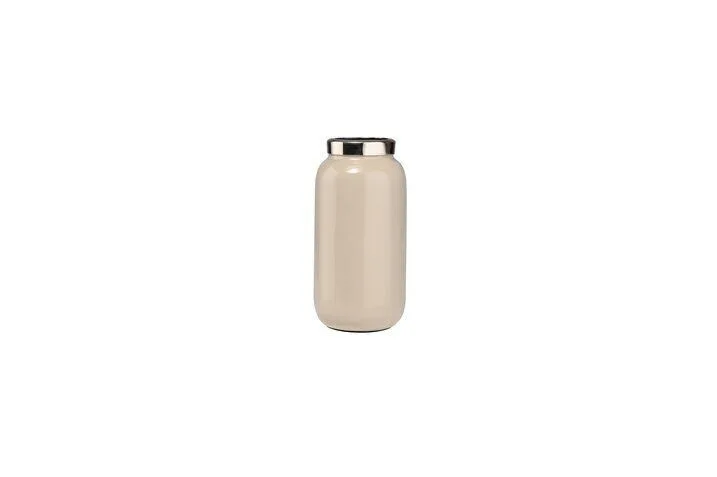 Mini Vase Saigon Metall sandstone 9,5cm Flasche, Glas