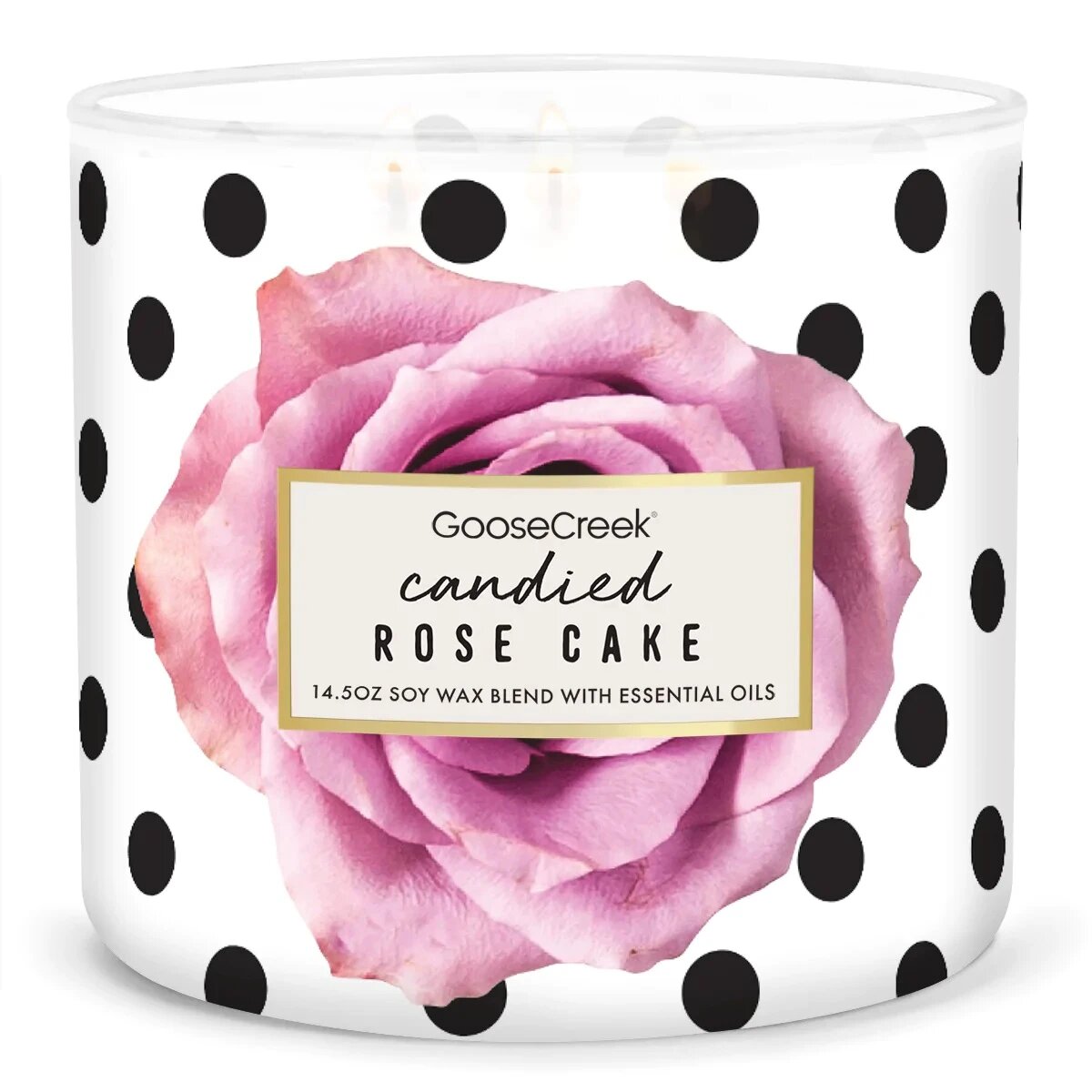 Candied Rose Cake 411g (3-Docht)