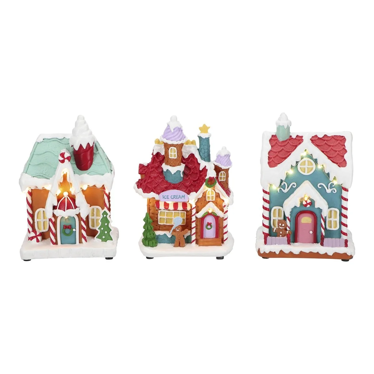 Candy House 3er Set LED