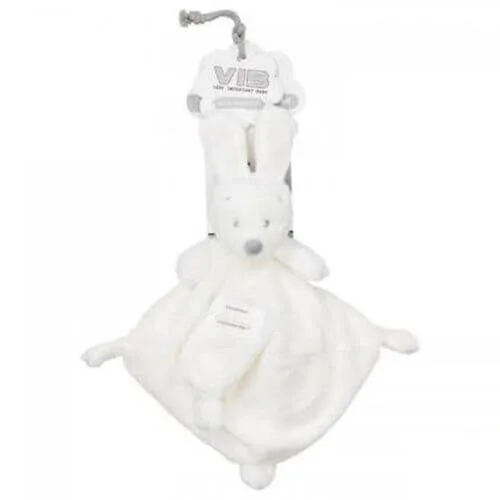 VIB-TWWG0001 Plüsch Rabbit Doudoutuch Weiß