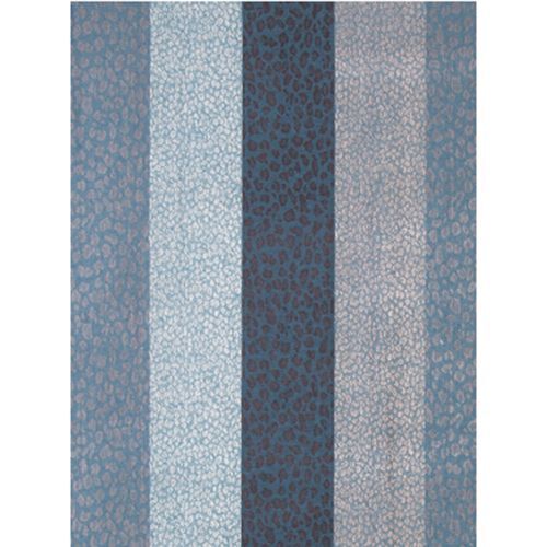 34 Jaquard-Schal Multi Blue 034