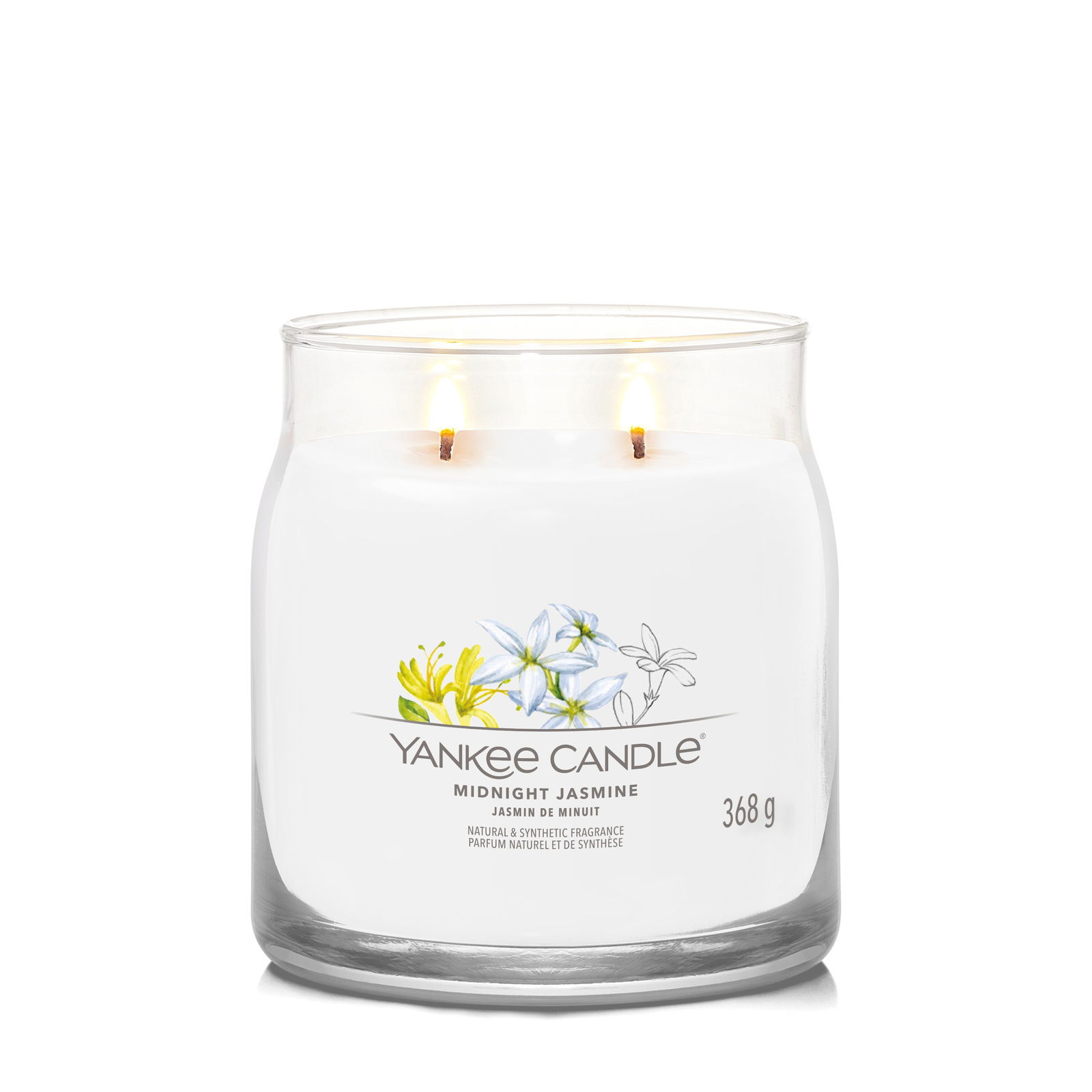 Midnight Jasmine Signature Medium Jar 368g 2-Docht