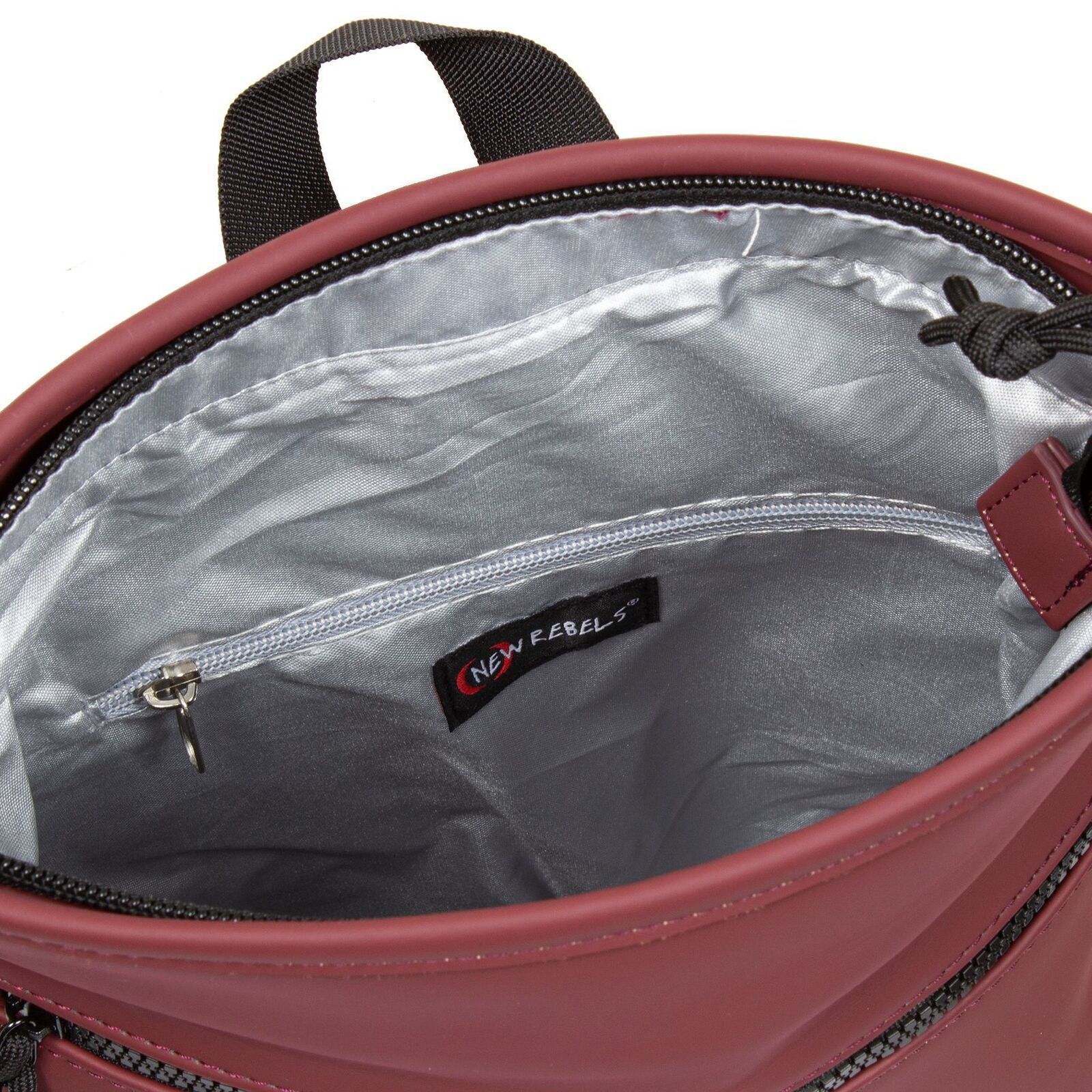 1QsSNQyw Mart - Los Angeles Rolltop Mini Rucksack burgund