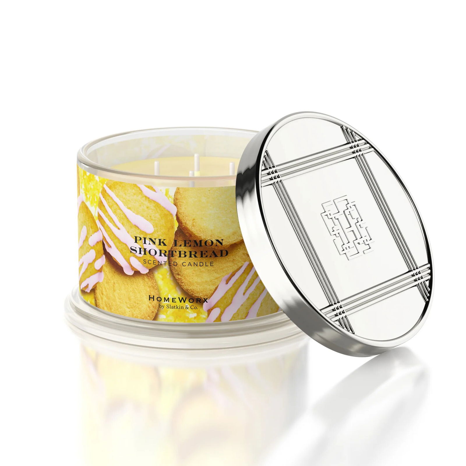 Pink Lemon Shortbread 510g (4-Docht)
