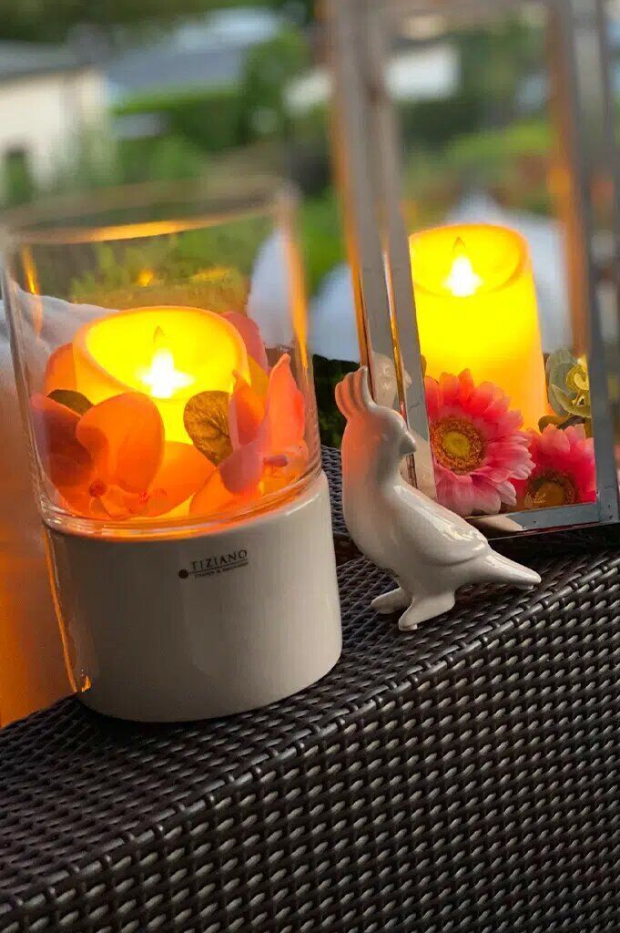 laterna-windlicht-led1222 Laterna Basis mit Glas 22cm LED