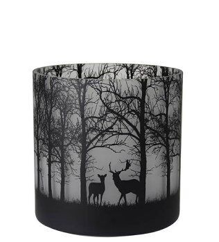 118250_g Windlicht Thoros Wald schwarz 20cm