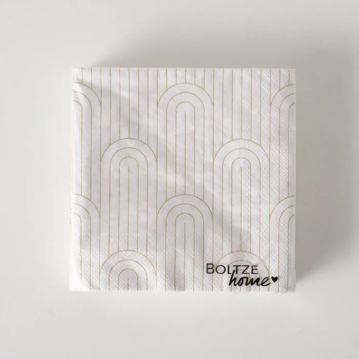 Einzelbild-hGvUjh_O-large Serviette Bogan 20 Stück weiß/gold Variante 2
