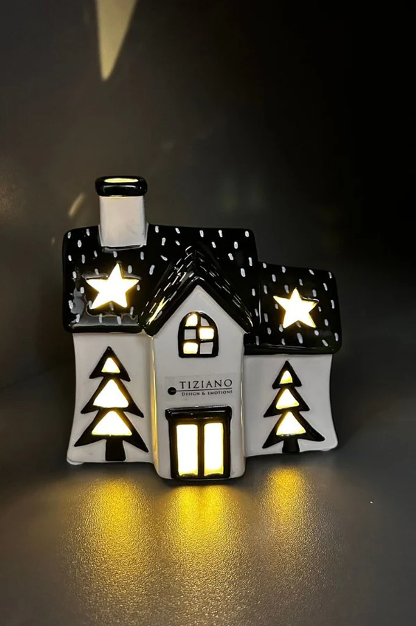 Lichthaus Pedaso 12,5cm LED cremeweiß/schwarz