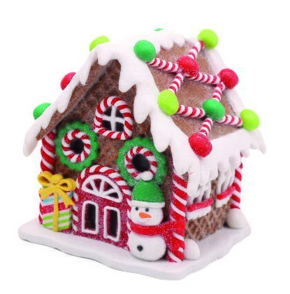 haus4 Deko Lebkuchenhaus 14cm Variante 2