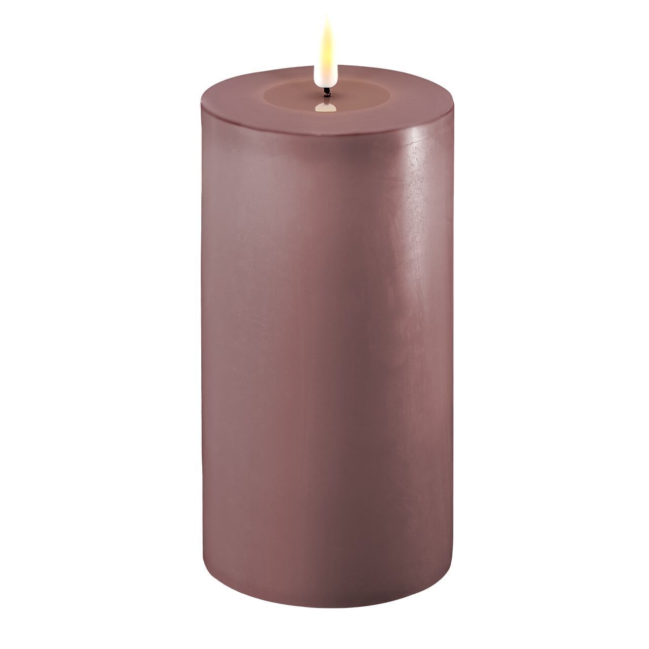 2021-RF-0158 Stumpenkerze LED helles lila 10 x 20cm