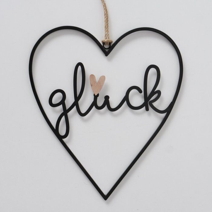 Einzelbild-J7kSlIYa-large Dekohänger Trendy "Glück" 33cm
