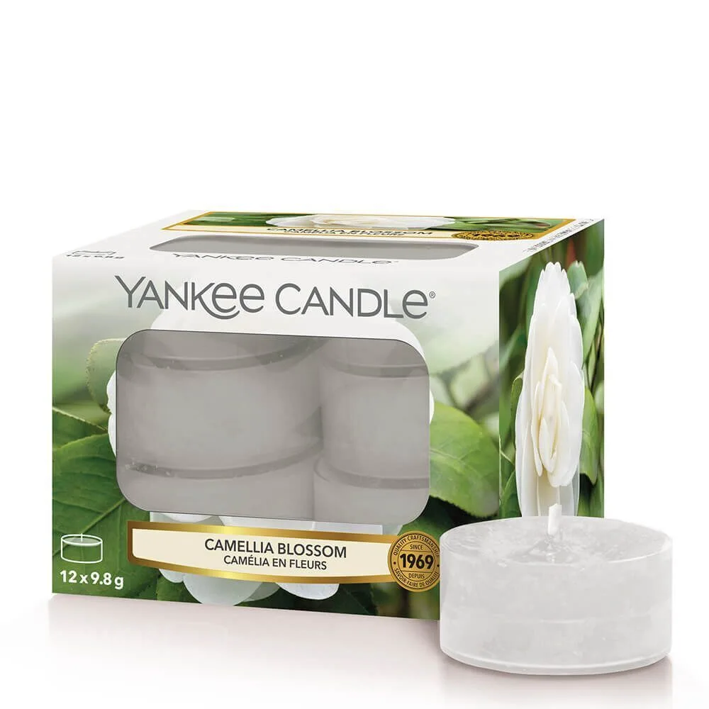 1651498E Camellia Blossom 12 St.Teelichte von Yankee Candle