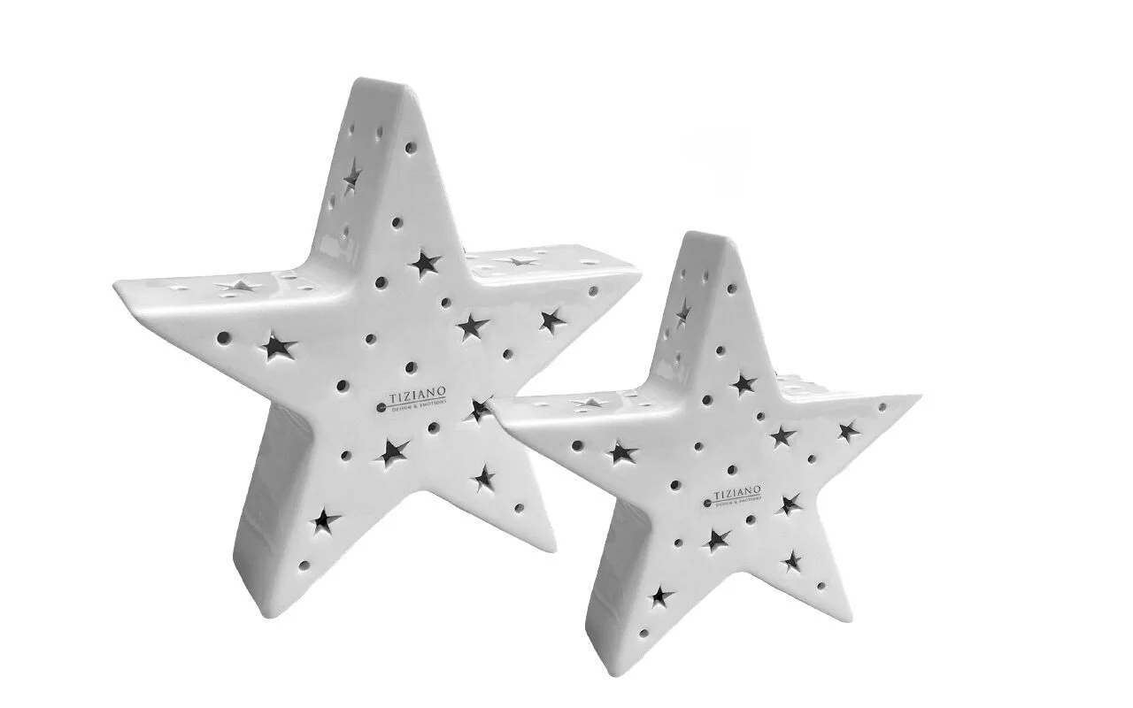 cometafreisteller Deko Stern Cometa 13cm LED cremeweiß