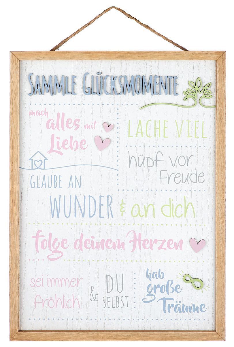 51244_1 Deko Schild Glücksmomente