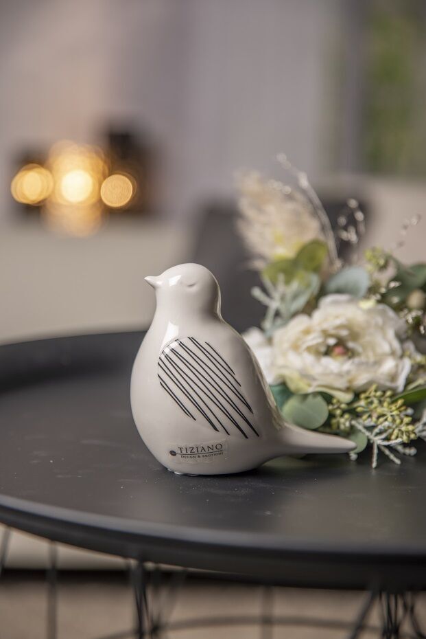 Tessa-klein Vogel Tessa 10,5cm creme