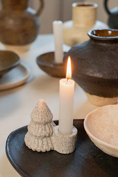 Stabkerze XS greige 9 Stück Stabkerze XS greige 9 Stück