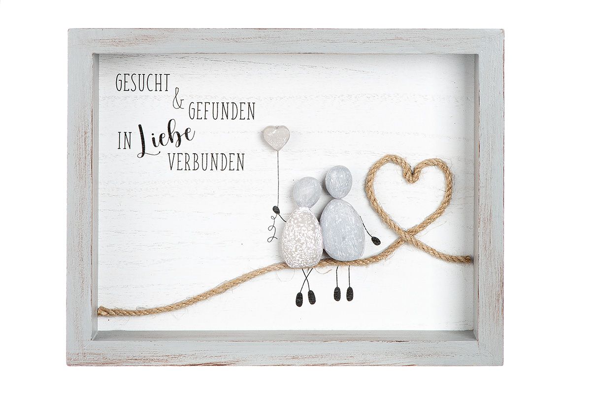 Steinbild Liebe Variante 1