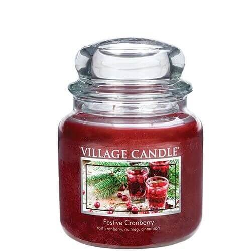 106316840 Village Candle Festive Cranberry 453g