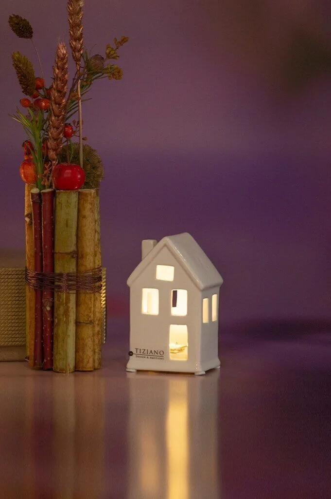 Haus Portofino schmal 16cm LED cremeweiß Haus Portofino schmal 16cm LED cremeweiß