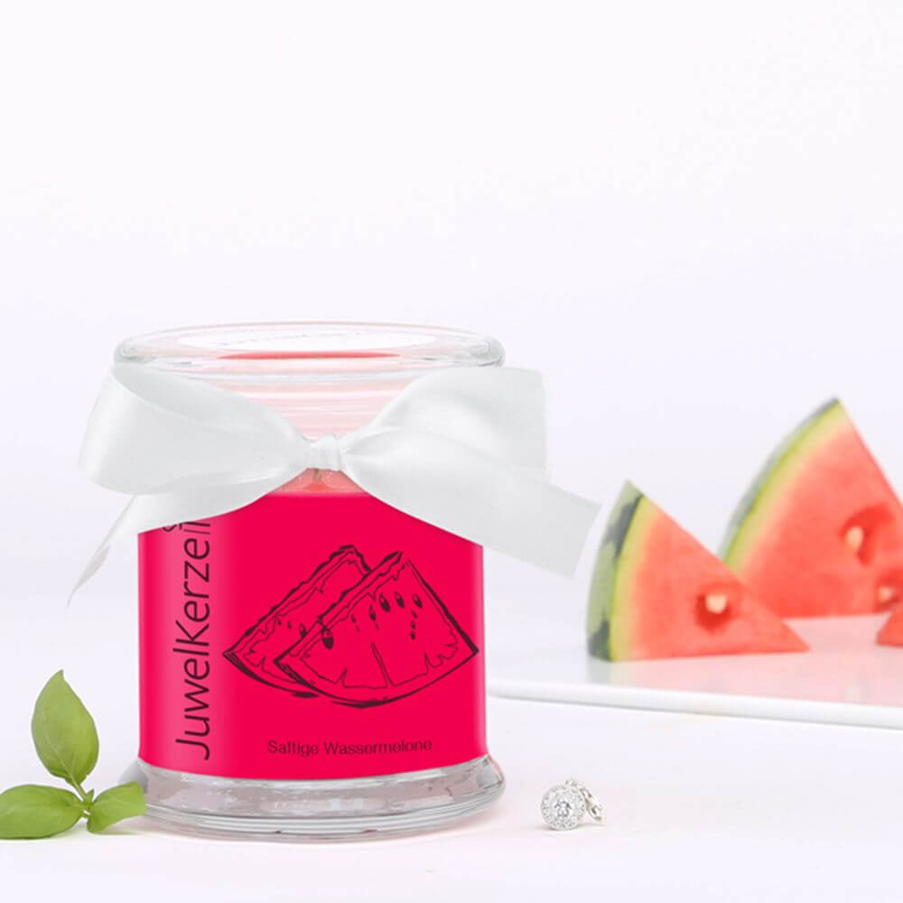 JuwelKerze Saftige Wassermelone (Charm Anhänger) 230g