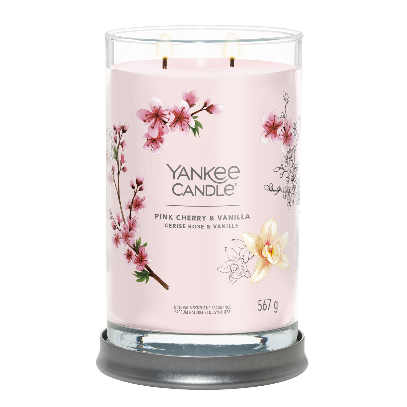 Pink Cherry & Vanilla Signature Large Tumbler 567g 2-Docht