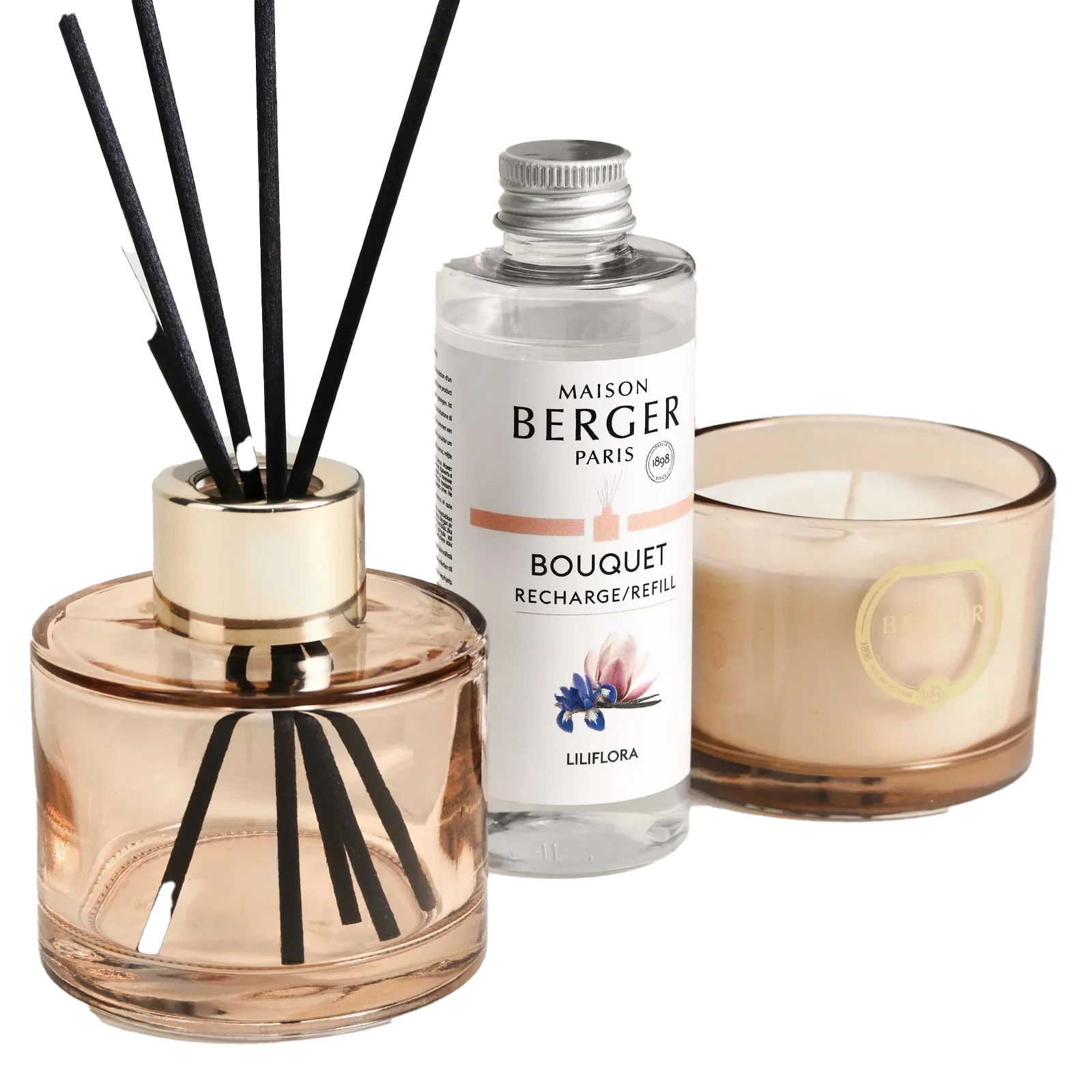 Bolero - Liliflora Raumduft Set Diffuser + Duftkerze