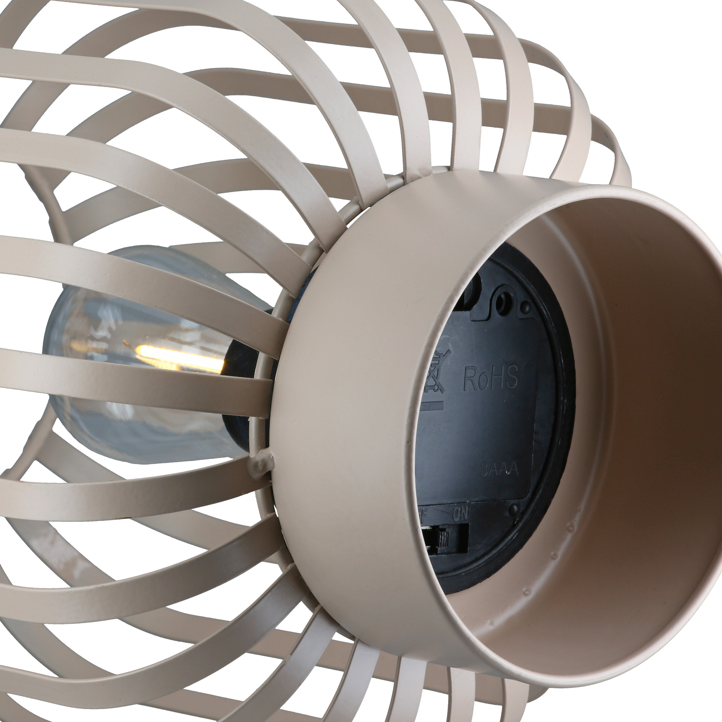 LED Windlicht Pavone beige LED Windlicht Pavone beige