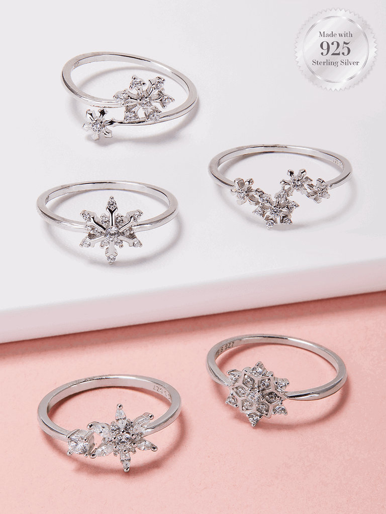 Vanilla Snowflake Kerze (Ring)