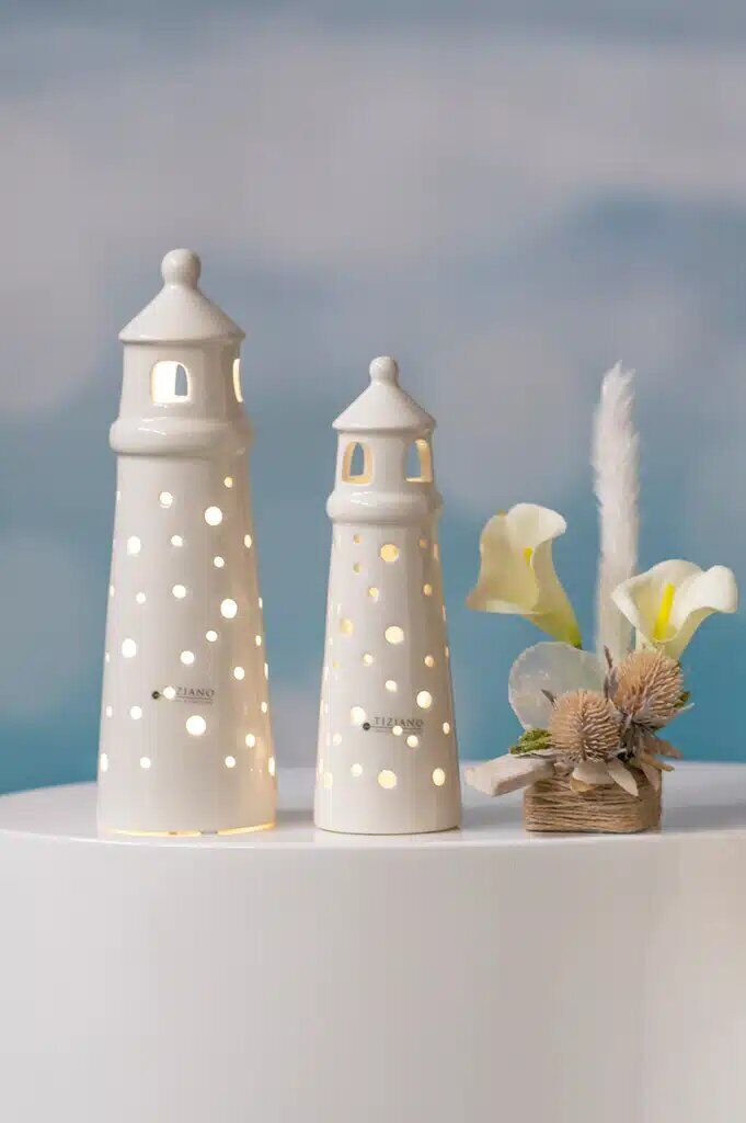 farol-padova-led-kollektion-klein Leuchtturm Farol LED cremeweiß 21cm