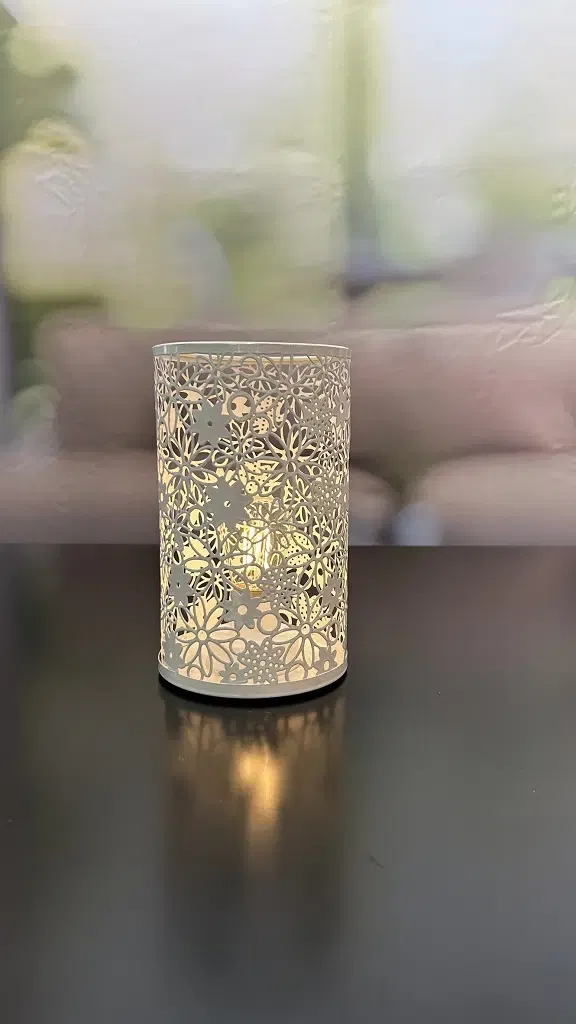 Metallicht Fiori LED 19cm creme